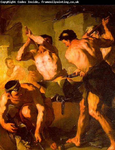  Luca  Giordano The Forge Of Vulcan